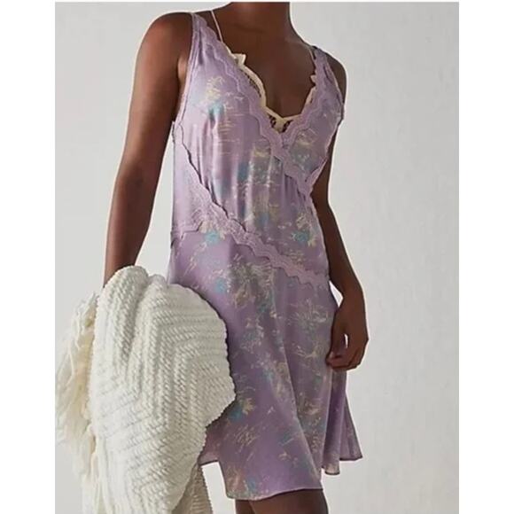 Free People Intimately Slip My Mind Trapeze Mini Dress - Picture 1 of 8
